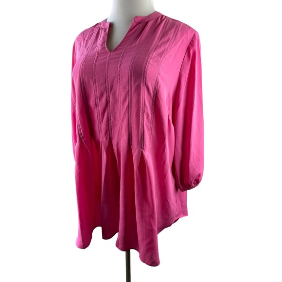 Melissa McCarthy Seven7 Tops - Melissa McCarthy x Seven7 Babydoll Hi Lo Flowy Blouse Plus Size 2X Top HW8794